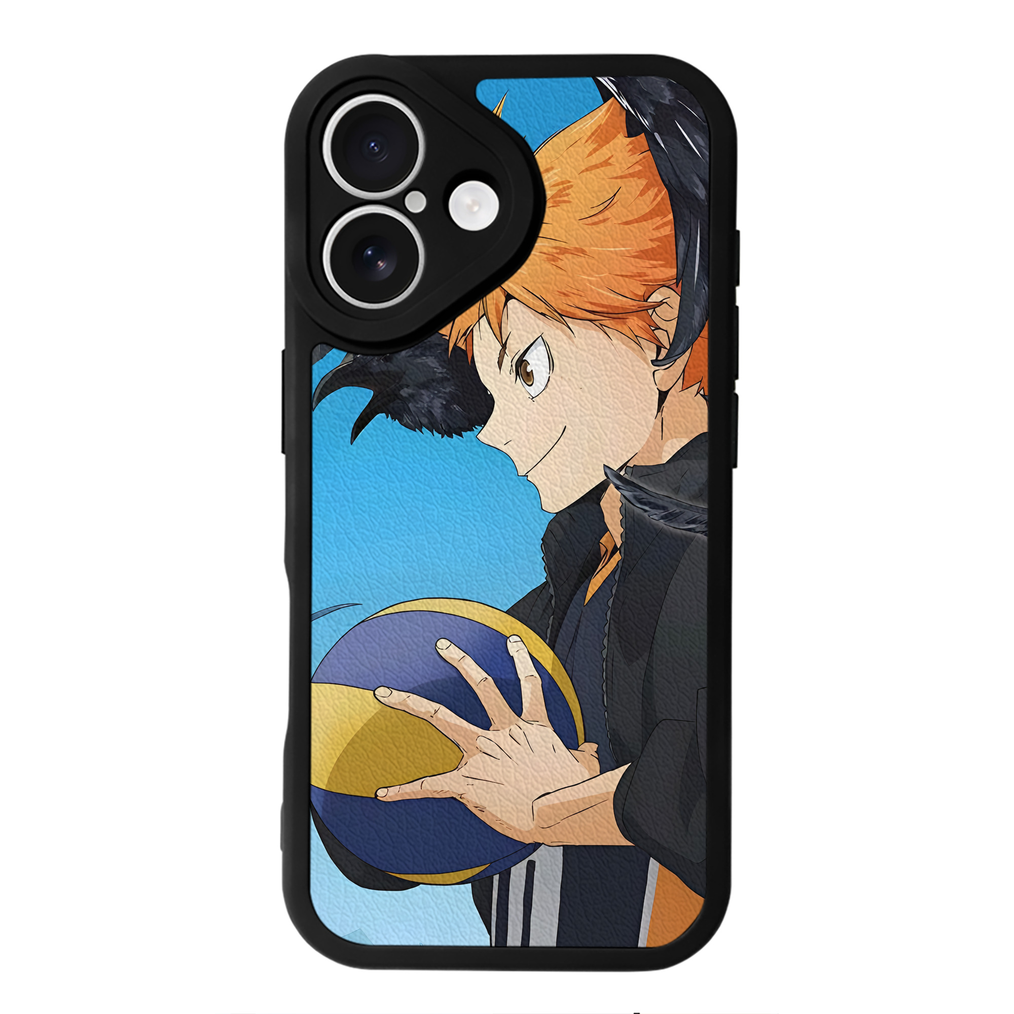 （画像用） ハイキュー!! Haikyu!! 【iPhone 16シリーズ対応】シリコンスマホケース（レザー調） 材質：シリコン